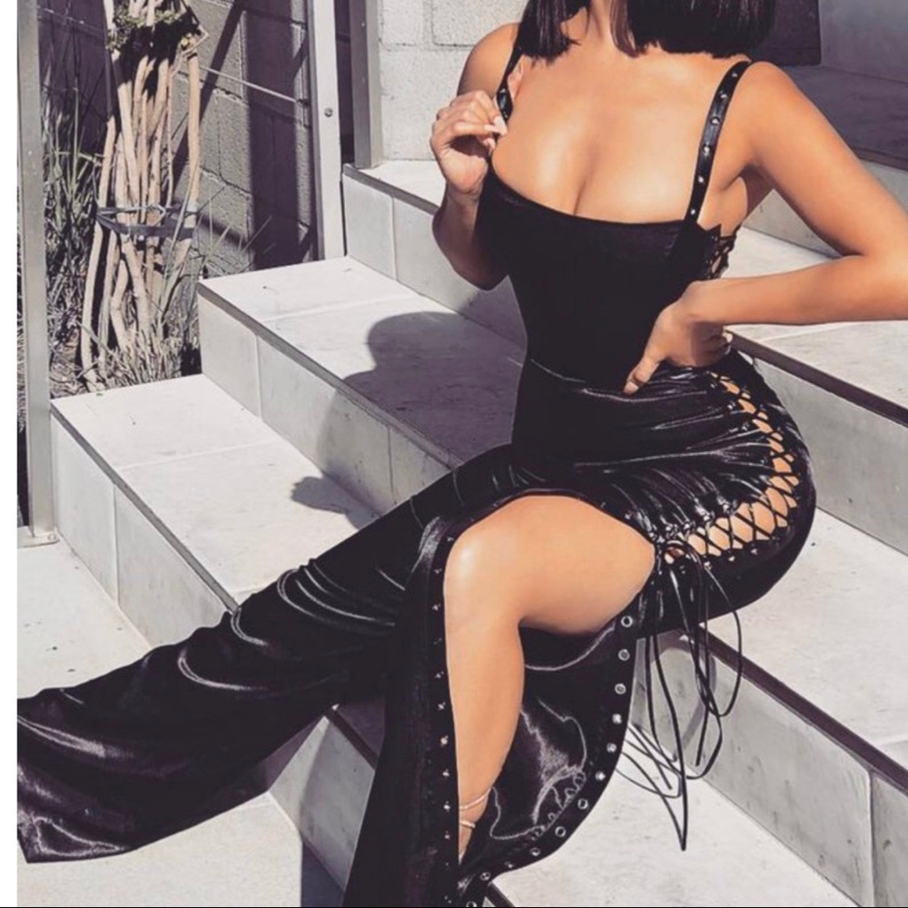 Meshki Celina Lace up Jumpsuit